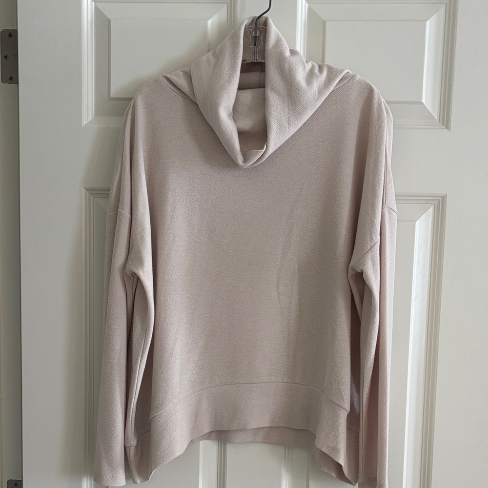 CLARA SUNWOO Soft Cream Cowl Neck Sweater. Size L. Excellent Condition